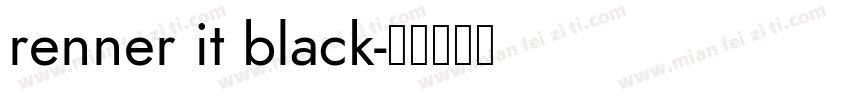 renner it black字体转换